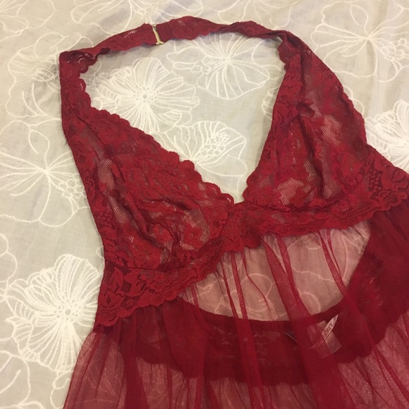 Other - Victoria’s Secret red lace sexy lingerie Size M